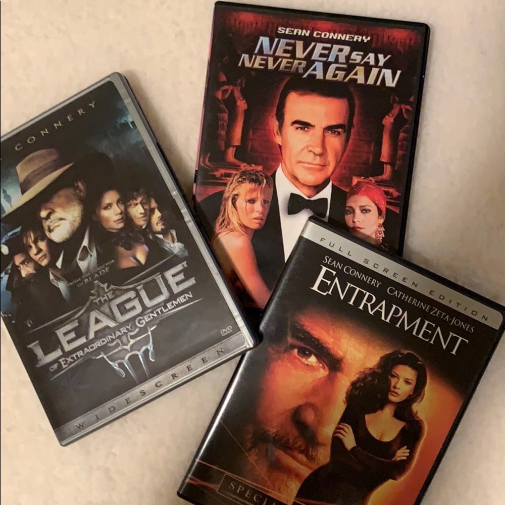 🦋Set of 3 DVD’s :  Sean Connery set